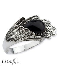 Silberring mit Flügel und Onyx - vergleichen und g&uuml;nstig kaufen